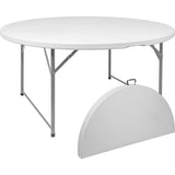 Mesa Plegable Portatil Redonda 1.50m Jardin Exterior