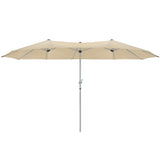 Sombrilla Doble Patio Jardin 4.5 X 2.7 M Semi Impermeable