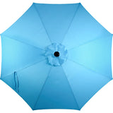 Sombrilla Jardin Exterior Playa 2.70m 45° Inclinacion Color Azul Liso