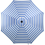 Sombrilla Playa Grande Exterior 2.70m Patio 45° Inclinacion Color Azul Rayado