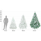 Arbol Navidad Artificial Nevado 2.10m Pachon Jardimex Pino