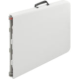 Mesa Plegable 122 Cm Altura Ajustable Tipo Portafolio Color Blanco