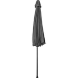 Sombrilla Jardin Exterior 2.63m Inclinacion Playa Terraza Color Negro Lisa