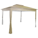 Toldo Carpa Gazebo 3x3 Plegable Mosquitero Exterior Color Beige