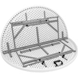 Mesa Plegable Portatil Redonda 1.50m Jardin Exterior