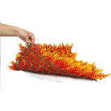 KIT 5 pz Follaje Artificial Naranja Muro Exterior 60x40 Decorativo