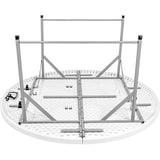 Mesa Plegable Portatil Redonda 1.50m Jardin Exterior