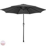 Sombrilla Jardin Exterior 2.63m Inclinacion Playa Terraza Color Negro Lisa