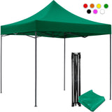 Carpa Toldo 3x3 Reforzado Plegable Impermeable Jardin Carpa Verde