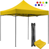 Carpa Toldo 3x3 Reforzado Plegable Impermeable Jardin Carpa Amarillo