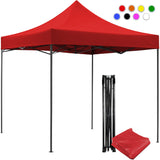 Carpa Toldo 3x3 Reforzado Plegable Impermeable Jardin Carpa Roja