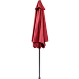 Sombrilla Playa Jardin Angulo 2.7m Sol Inclinacion Manivela Sombrilla Exterior Rojo