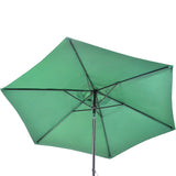 Sombrilla Playa Jardin Angulo 2.7m Sol Inclinacion Manivela Sombrilla Exterior Verde