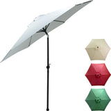 Kit 4 Sombrillas Con Angulo Jardin Playa 2.7 Metros 4 Pzas