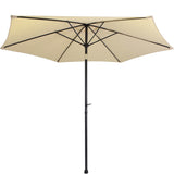 Sombrilla Playa Jardin Angulo 2.7m Sol Inclinacion Manivela Sombrilla Exterior Beige