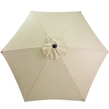 Sombrilla Jardin Playa 2.7 Metros Kit 4 Piezas Con Angulo