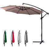 Sombrilla Jardin Playa Sol Angulo 3m Base Exterior Beige