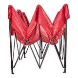 Carpa Toldo 3x3 Reforzado Plegable Impermeable Jardin Carpa Roja