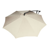 Sombrilla Jardin Playa Sol Angulo 3m Base Exterior Beige