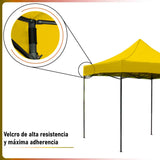 Carpa Toldo 3x3 Reforzado Plegable Impermeable Jardin Carpa Amarillo