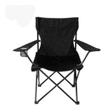 Silla Plegable Con Porta Vasos Para Alberca Playa Jardin Silla Negra