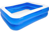 Alberca Inflable Rectangular Familiar 440l 190x140x43cm Color Azul