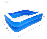 Alberca Inflable Rectangular Familiar 440l 190x140x43cm Color Azul