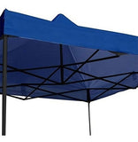 Carpa 3x3 Toldo con Paredes Transparentes Plegable Carpa Azul