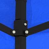 Carpa 3x3 Toldo con Paredes Transparentes Plegable Carpa Azul
