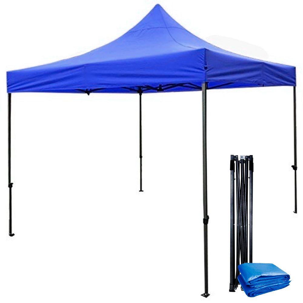 Carpa Toldo 2x2 Plegable Impermeable JardÃn Tianguis Lona 2x2 Azul