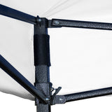 Carpa 3x3 Toldo con Paredes Transparentes Plegable Carpa Blanco