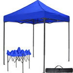 Carpa Toldo Plegable 2x2 Reforzado Impermeable 600d + Bolsa Color Azul