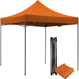 Carpa Toldo 3x3 Reforzado Plegable Impermeable Jardin Carpa Naranja