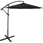 Sombrilla Moderna 2.9 M Jardin Exterior Playa Terraza	Negro