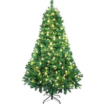 Arbol Navidad Verde Frondoso 2.20 Cm Luces Led 1104 Ramas