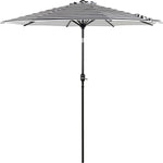 Sombrilla Jardin Exterior Playa 2.70m 45° Inclinacion Color Negro Rayado
