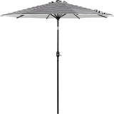 Sombrilla Jardin Exterior Playa 2.70m 45° Inclinacion Color Negro Rayado