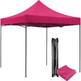 Carpa Toldo 3x3 Reforzado Plegable Impermeable Jardin Carpa Rosa