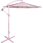 Sombrilla Moderna 2.9 M Jardin Exterior Playa Terraza	Color Rosa