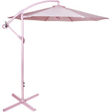 Sombrilla Moderna 2.9 M Jardin Exterior Playa Terraza	Color Rosa