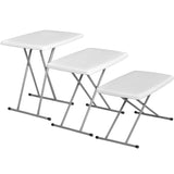 Mesa Plegable De Servicio Exterior Resistente 76.5cm Color Blanco