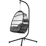 Columpio Exterior Hamaca Silla Colgante Terraza Jardin Color Negro