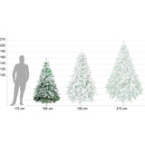 Arbol Navidad Artificial Nevado 1.60 M Follaje Jardimex Pino