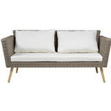 Sala Exterior 4pzs Tipo Rattan Beige