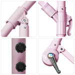 Sombrilla Moderna 2.9 M Jardin Exterior Playa Terraza	Color Rosa