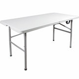 Mesa Plegable 1.22m Plastico Tipo Portafolio Jardin Eventos
