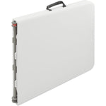 Mesa Plegable 122 Cm Altura Ajustable Tipo Portafolio Color Blanco