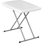 Mesa Plegable De Servicio Exterior Resistente 76.5cm Color Blanco