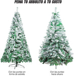 Arbol Navidad Artificial Nevado 1.60 M Follaje Jardimex Pino