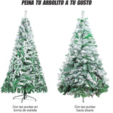 Arbol Navidad Artificial Nevado 1.60 M Follaje Jardimex Pino